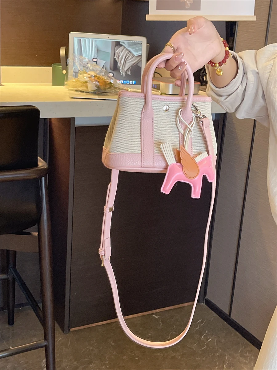 

Сумка ITELLE из холщовой ткани и кожи в стиле пэчворк, женская сумка через плечо, модная городская сумка, мягкая поверхность, однотонная.