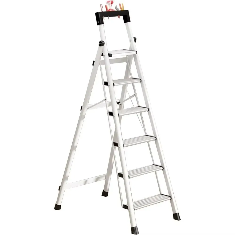 

Folding Step Ladder Multi-purpose Home Ladder Anti-slip Pedal With Tool Holder Flower Stand