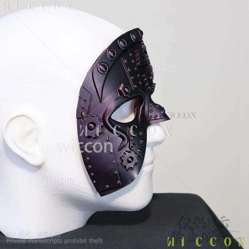 アニメ Cos メカニカルギア 3D ポリ乳酸小道具マスクアニメホラーコスプレ衣装スチームパンクパンク仮装スーツハーフフェイス
