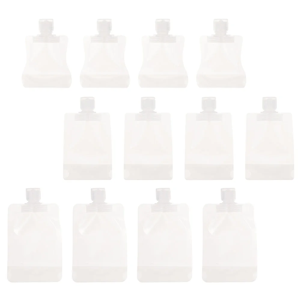 

12 PCS Lotion Bag Suction Mouth Travel Dispenser Pouch Money Shampoo Container Leakproof Dispensing