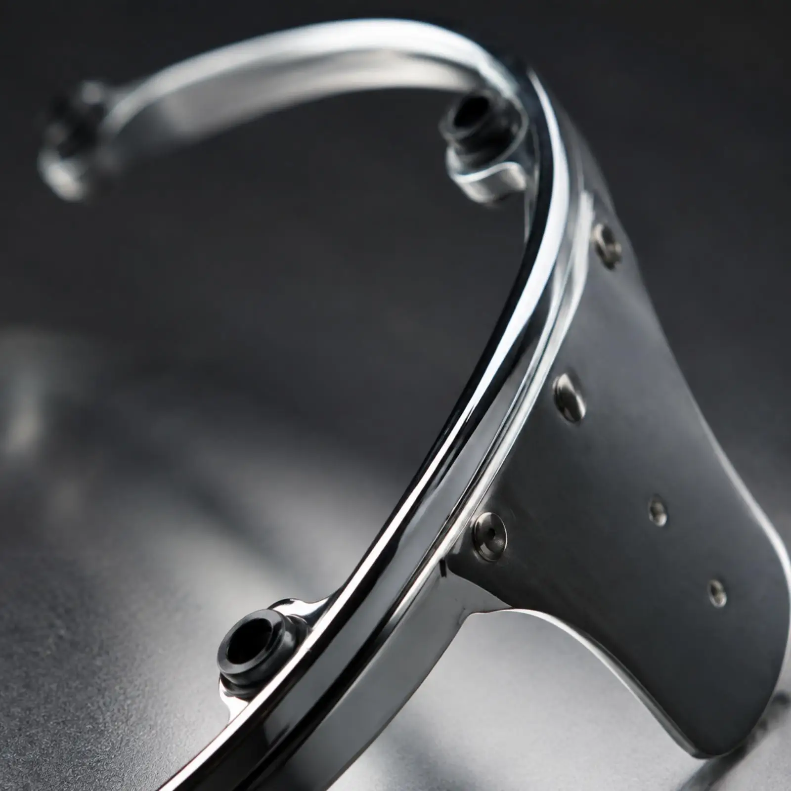 Drum Kit Tom Holder Suspension Hanger with Silver Finish Support Loop for 10 Inch Rack Tom Stable Mounting