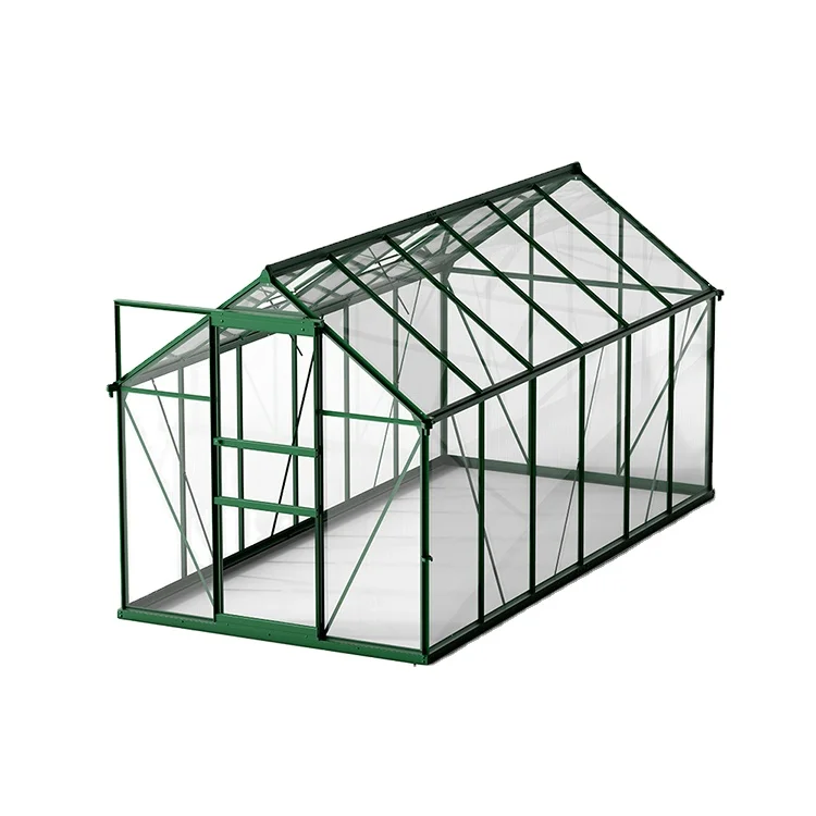 New Items Manufacturer Polycarbonate Garden Waterproof Greenhouse Aluminium Shed Garden Tools Storage