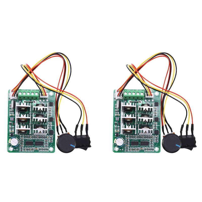 

2X BLDC Three Phase Brushless Sensorless Motor Controller BL01 15A Violent Fan Modulation DC5V6V9V12V36V CNIM Hot