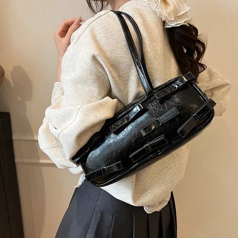 

2025 New Luxury Underarm Bag for Women Genuine Leather Large Capacity Multi-way Shoulder Crossbody Tote, Vintage Chic Work Purse
