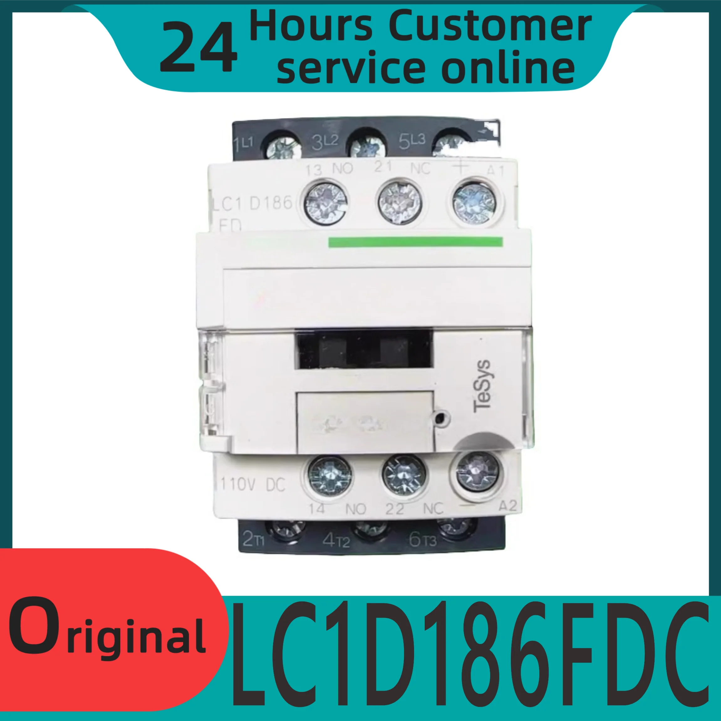 contacteur-tripolaire-lc1d186fdc-original-flambant-neuf-18a-110vdc