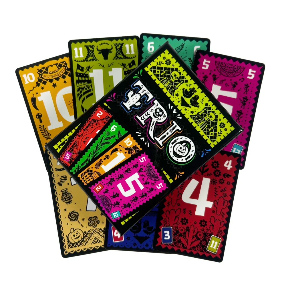 Juego de Mesa TRIO 2026, Juego de Cartas Estratégico para la Familia, Diversión para Amigos, Juego Perfecto para Entretenimiento para Todas las Edades, Regalo