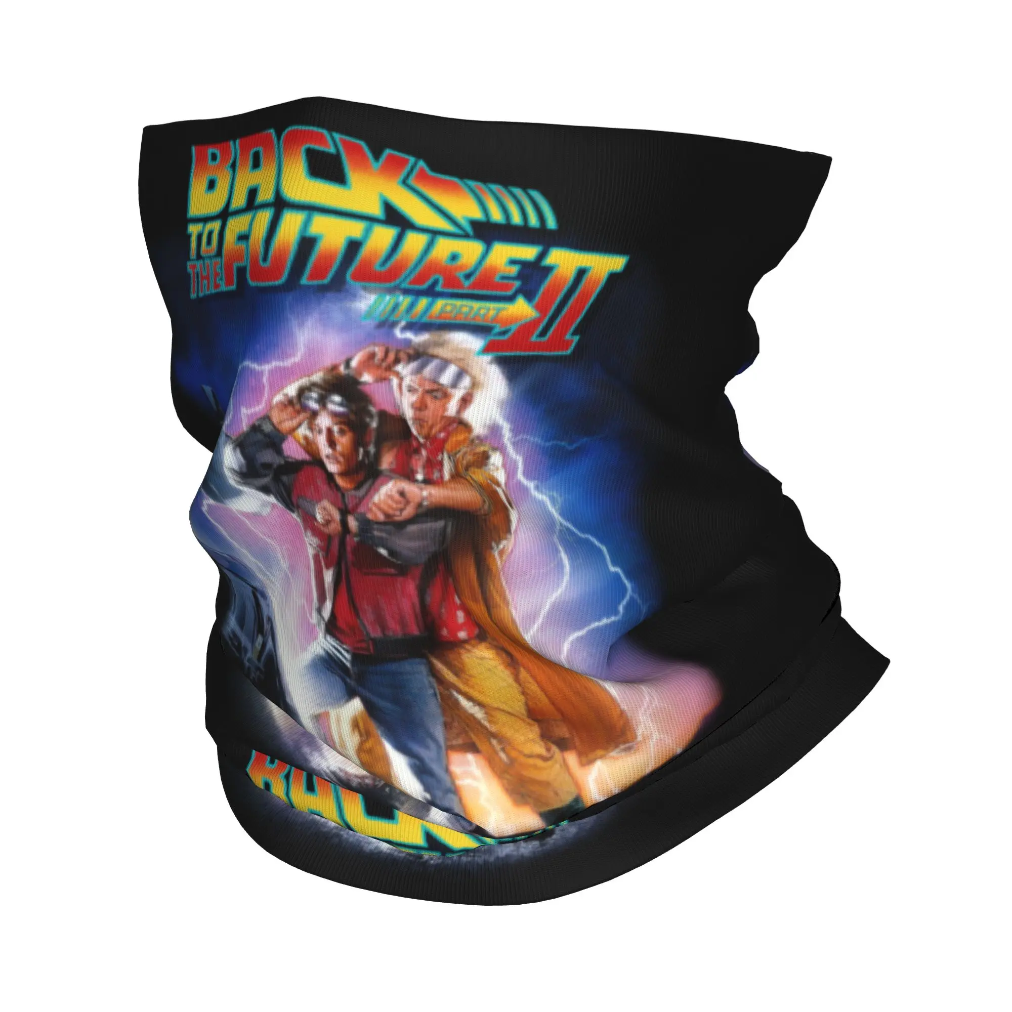 Movies Race Cars Back To The Future Bandana Winter Neck Warmer Men Windproof Wrap Face Scarf for Ski  Gaiter Headband