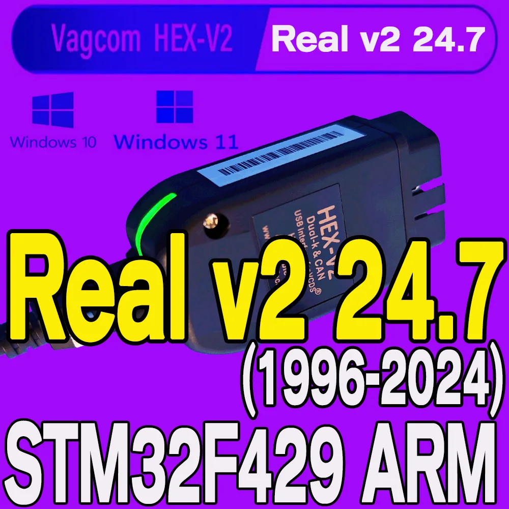 

2025 Newest Unlimited VINs VCDS Auto com Diagnostic Coding VAG COM VAG HEX V2 Hardware Interface FOR VW AUDI Skoda Seat Real V2