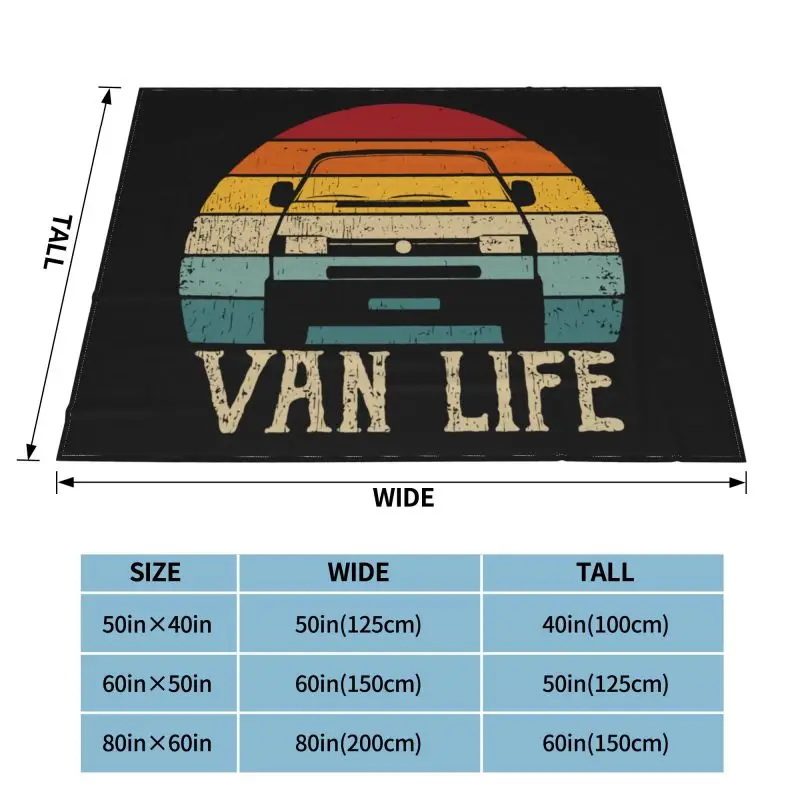 Vanlife Blanket Warmth Comfort Dual Purpose Bedding Travel Family Expenses