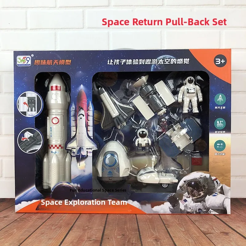 

Eonal Roet Toy Set with Astronaut Model Spaceip Aircrt for Boys And Girls Age 3 to 2 Plastic Static Model Plane