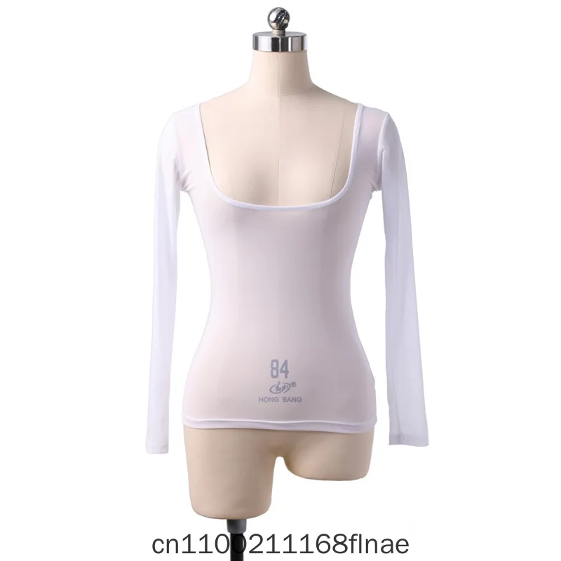 Ballet Costume, Water Gauze Chest Support, Long Sleeved Belly Dance, Slimming and Sexy Stage Performance Costume