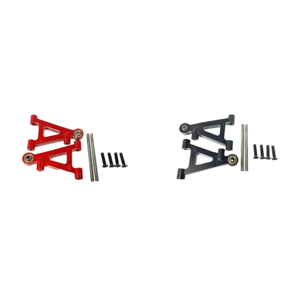 RCGF MJX Hyper Go 14301 14302 brazos superiores delanteros de aluminio, juego de brazos de suspensión superior e inferior, piezas de actualización de coche RC 1/14, accesorios