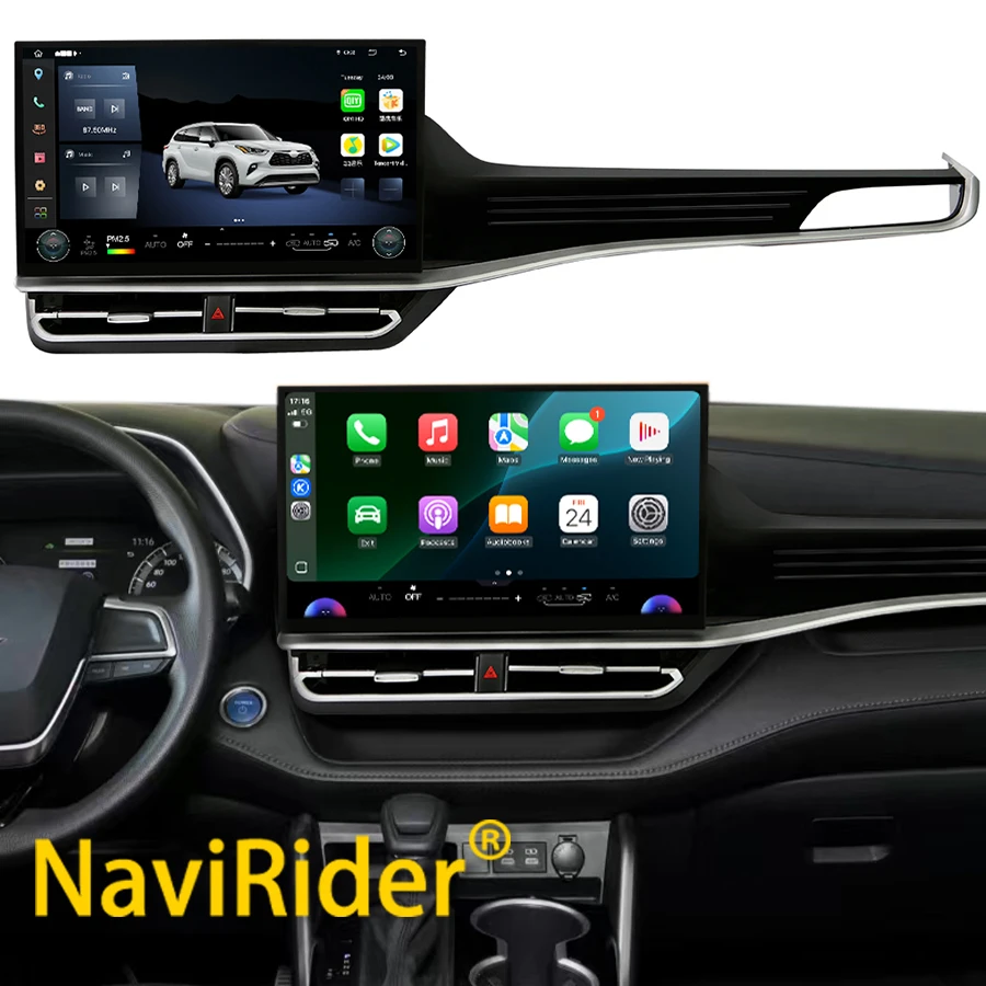 

Для Toyota Highlander Crown Kluger 2022-2025: GPS-навигация, Carplay, автомагнитола, мультимедийный видеоплеер, автомобильное радио, головное устройство 15 дюймов