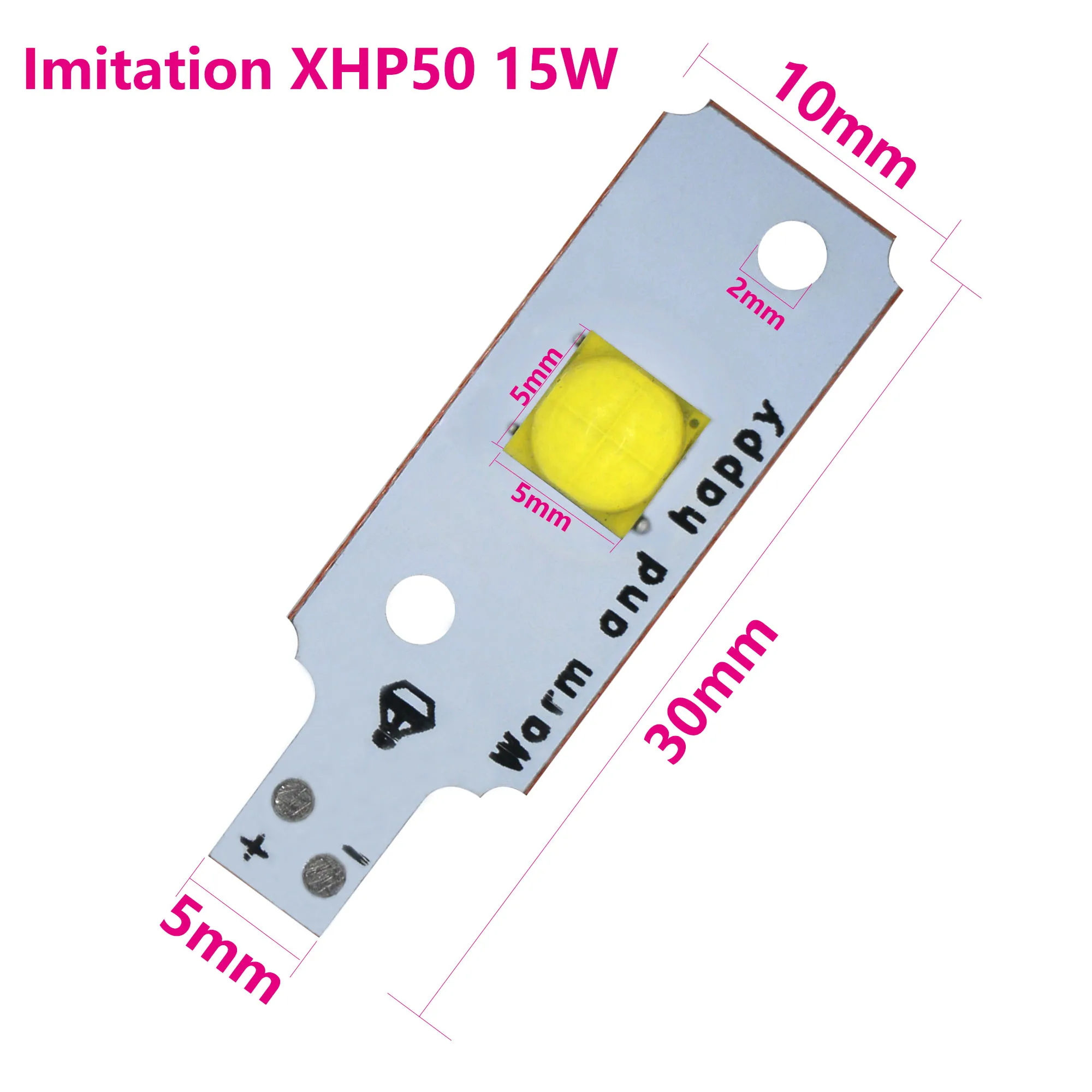 Original XHP70 XHP5018W 30W 36W 60W imported car lamp beads Imitation 6500K Lights Car Headlight Bead Repair Parts DIY Coldwhite