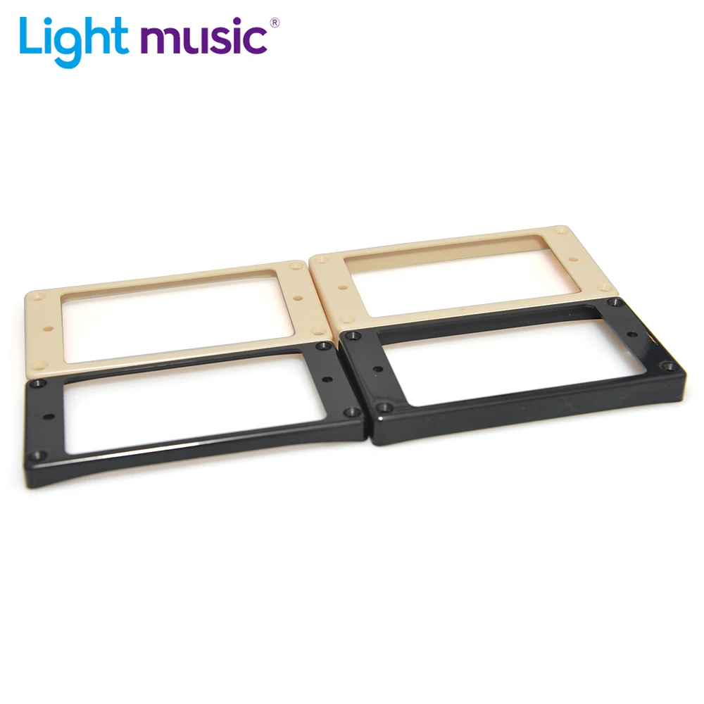 2pcs/Set Guitar Curved Plastic Humbucker Pickups Frames Holder Mounting Rings for Electric Guitar Parts Accessories