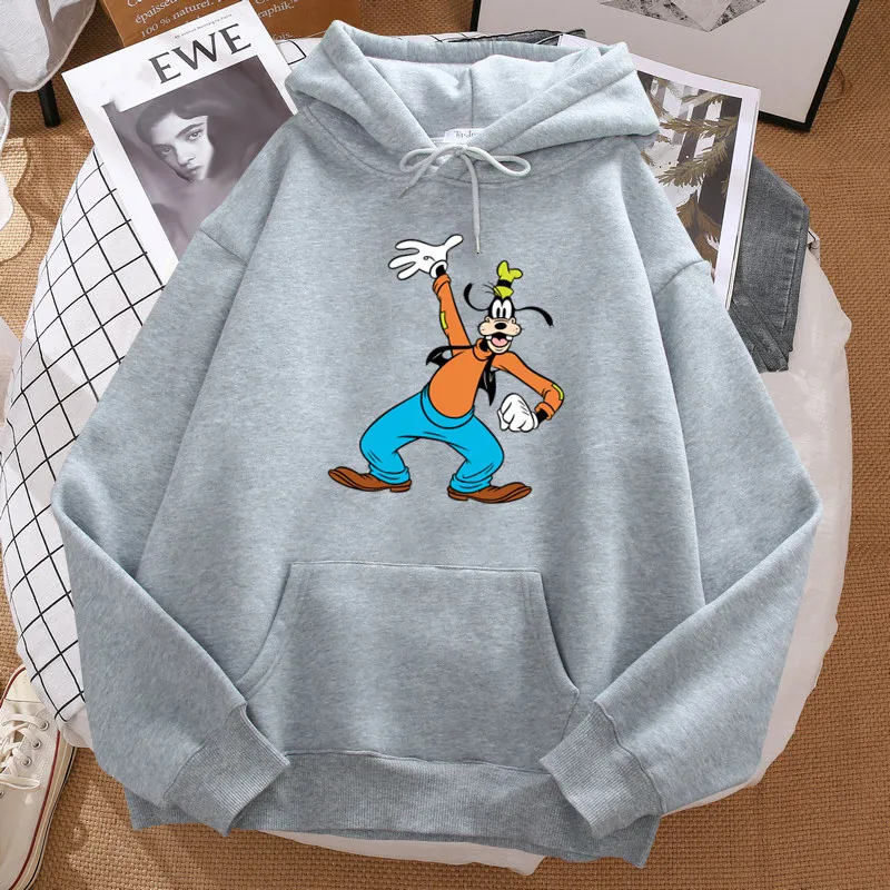 Kawaii Goofy Hoodies Harajuku Female Clothes Graphic Anime Dog Printed Sweatshirt New Funny Cartoon Hoody Women Winter Tops