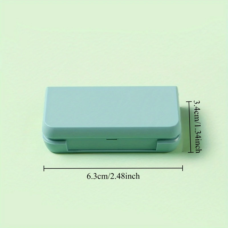 Multi-grid Small Pill Storage Box with Lid, Portable Plastic Pill Box for Medicine Vitamins,Household Storage Organizer for Desk