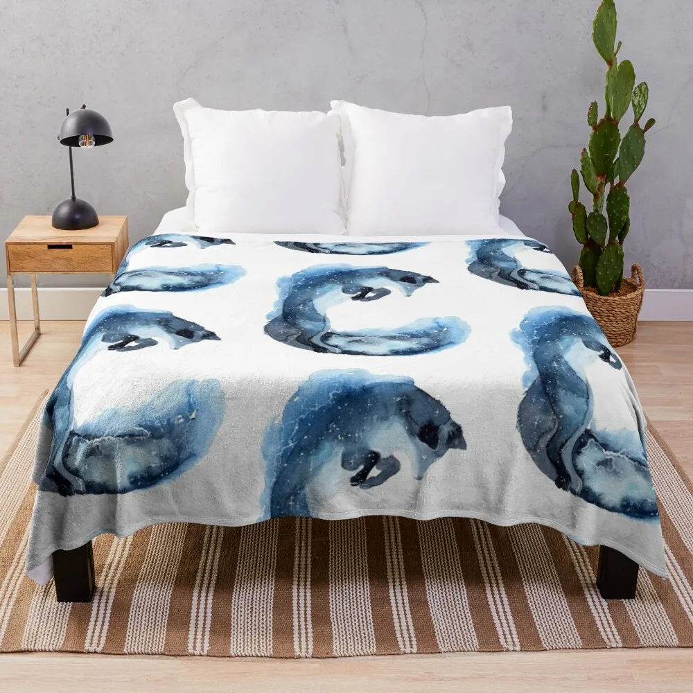 

Jumping Galaxy Fox Throw Blanket Warm For Sofa Thin Blankets