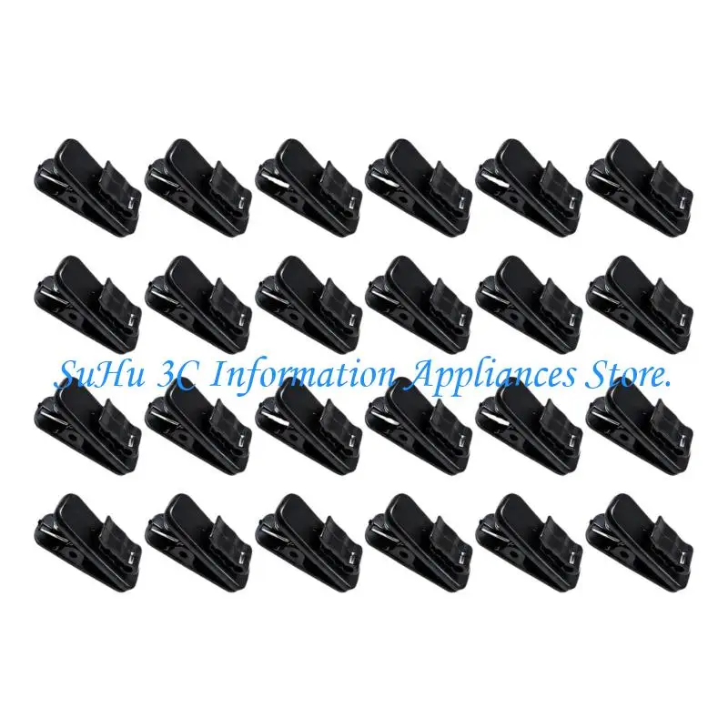  Thin Cable Management Fasteners with Spring Grips and Guided Wire Clips for Desk, Bedside, Car, and Office Use