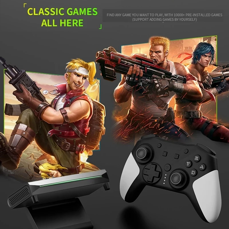 

NEW H6 Retro Arcade Video Game Box 2.4G Dual Controller HDMI Output 20 Simulators 20,000 Game Gift Family TV Video Game Console