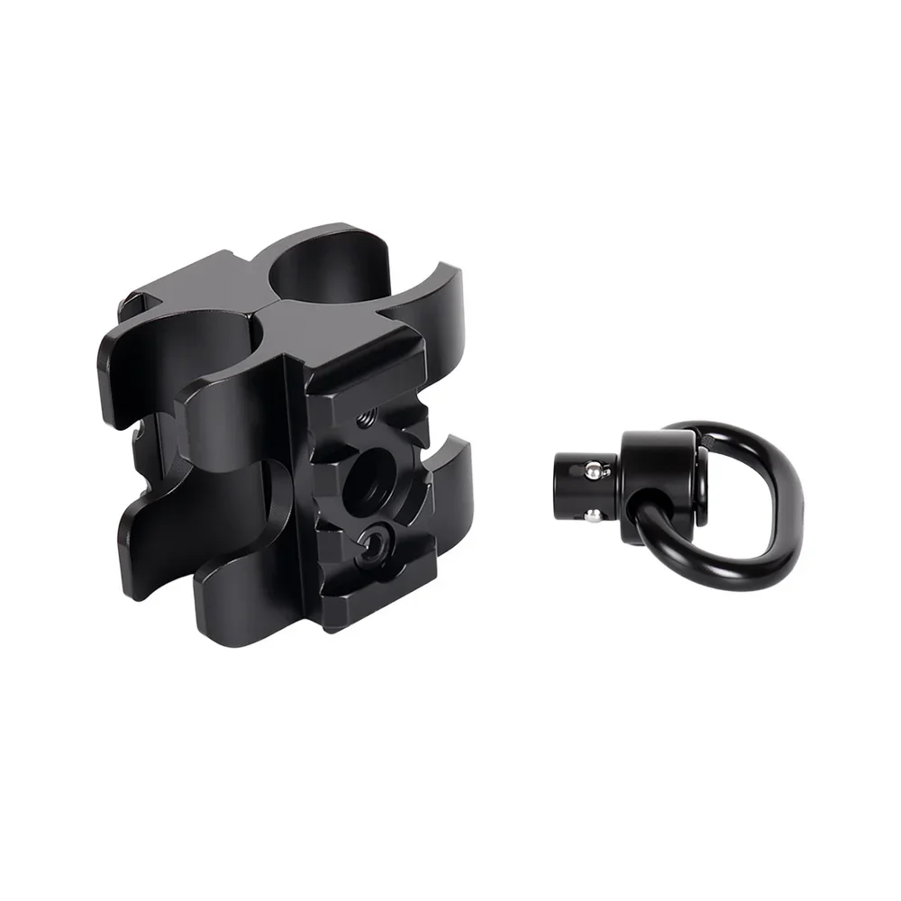 Tactical Barrel Clamp Mount QD Sling Swivel Adapter 3-Slot Rail Flashlight Mount 12Ga Mossberg 500/590 Maverick 88