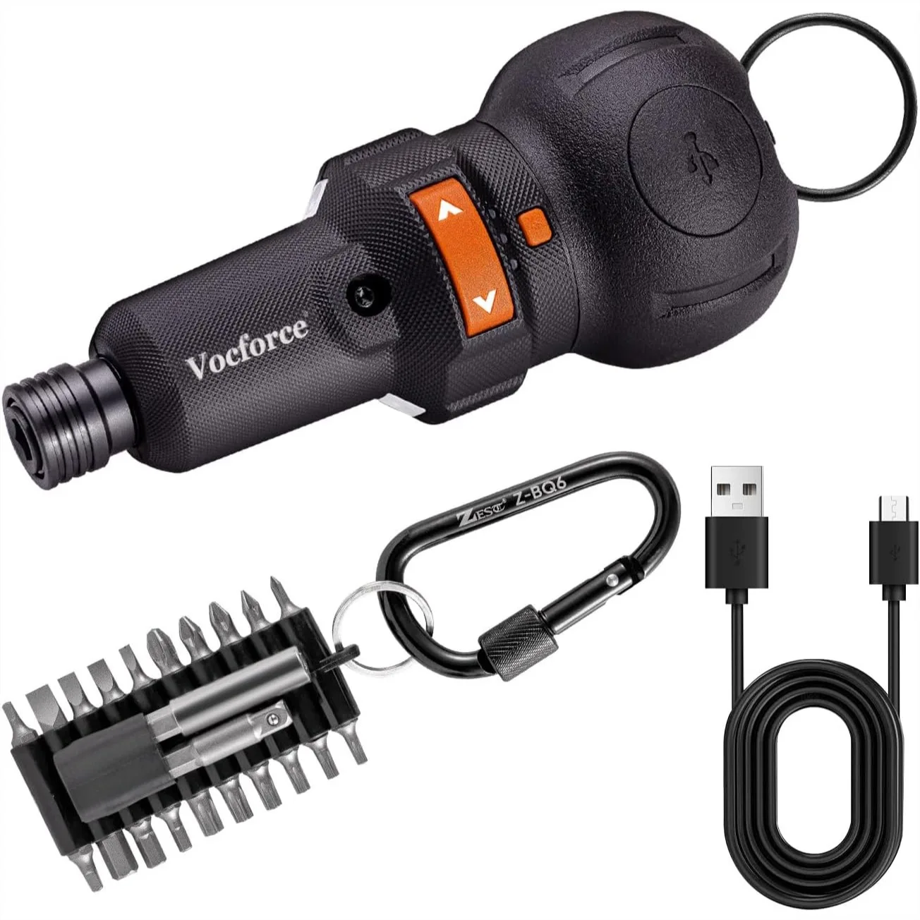 

4V Cordless Electric Screwdriver, 400rpm 3-Speed USB-C Rechargeable, 22pcs Bits, Compact for Tight Spaces