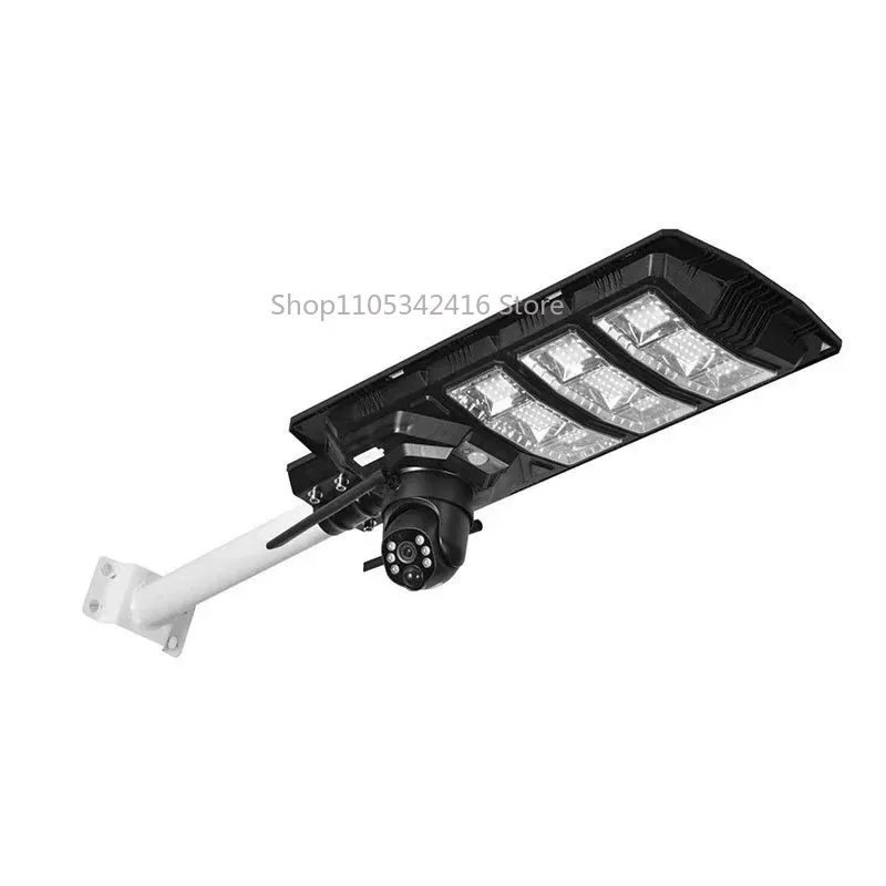 Smart All-in-One 300W Solar Street Light 60W LED CCTV Camera Waterproof ABS Body Battery Powered DC Supply for Garden Road