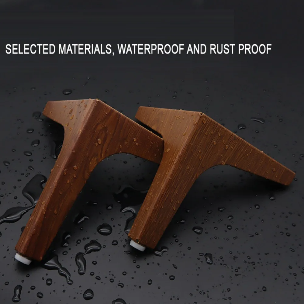 4pcs 17cm  Walnut Furniture Legs  Extended Antique Metal Design For Wooden Cabinets Sofas Legs  Furniture Wooden Furniture Legs