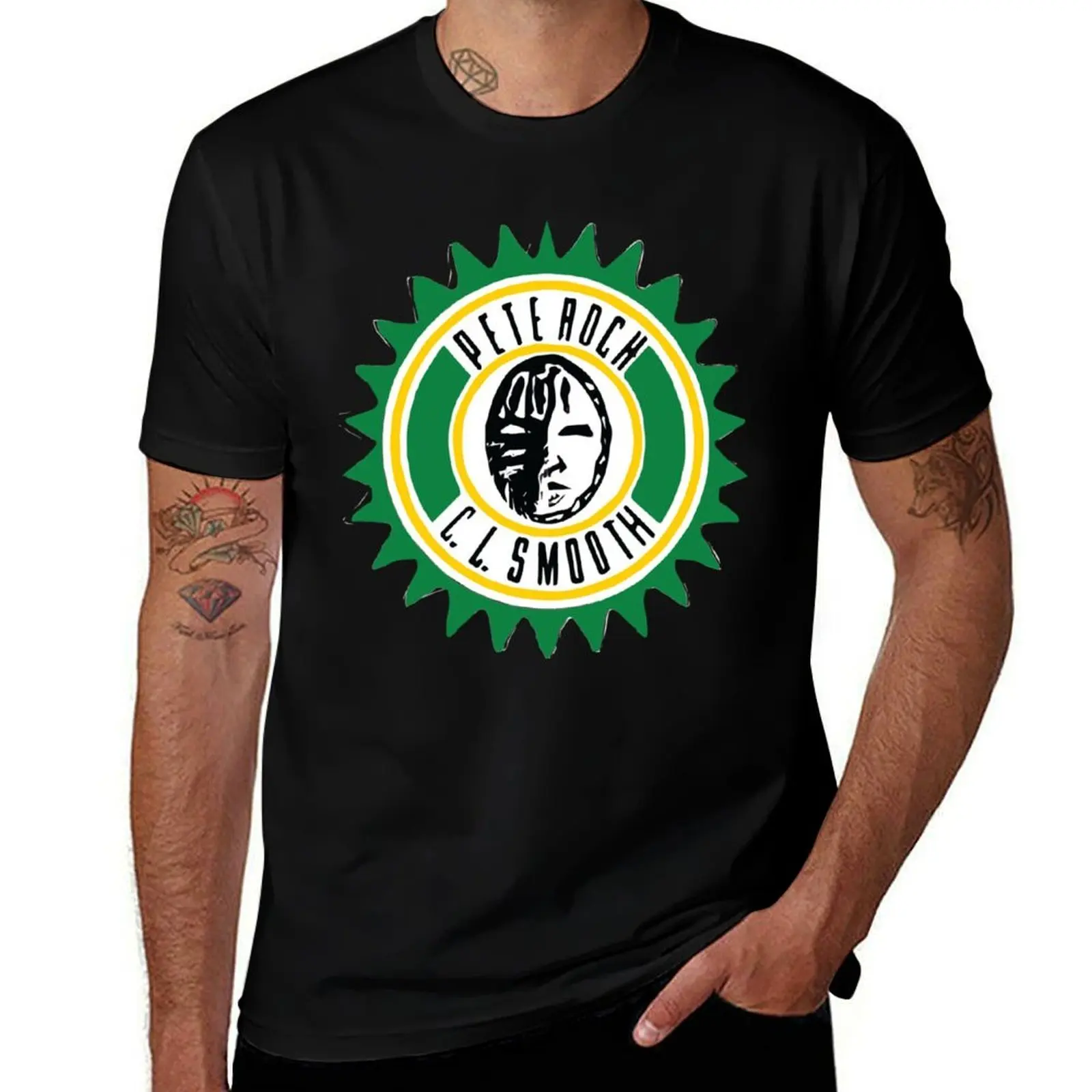 

Pete Rock n CL Smooth T-Shirt Gym Wear Breathable Short Sleeve Tee