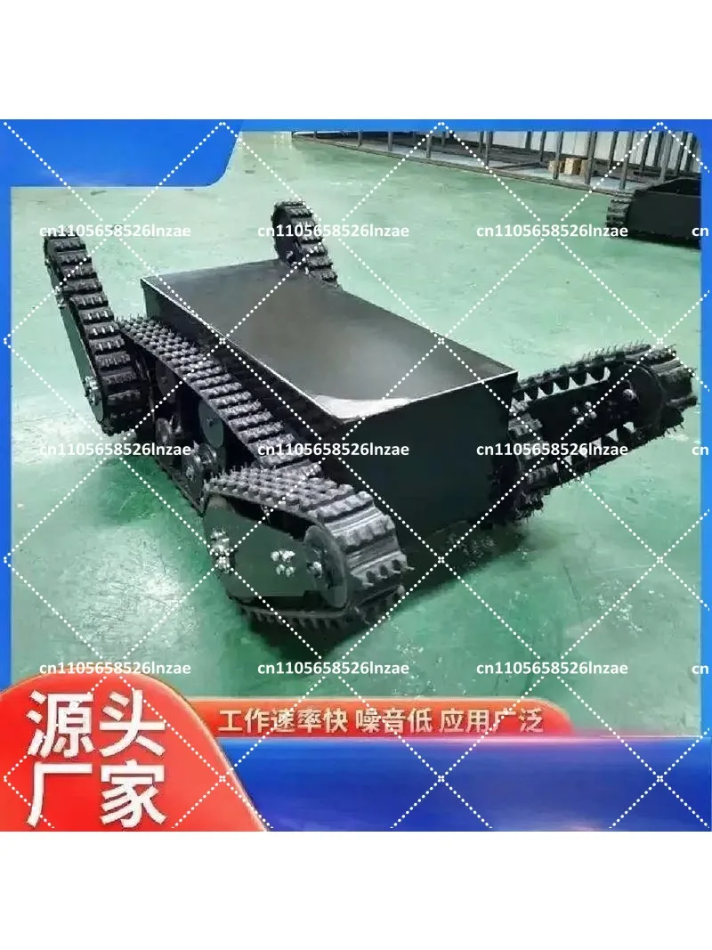 Electric Crawler Chassis Climbing Stairs Disaster Relief Search Rescue Robot Swing Arm