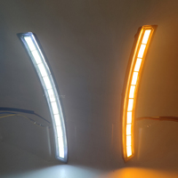 2PCS LED Daytime Running Light For Honda CR-V CRV 2023 2024 Dynamic Turn Signal Waterproof Car 12V LED DRL Lamp