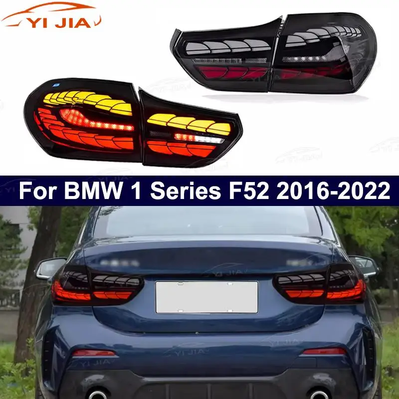 Car Tail Light Assembly For BMW 1 Series F52 2016-2022 Modified LED Dragon Scale Model Dynamic Running Water Turning Tail Lights