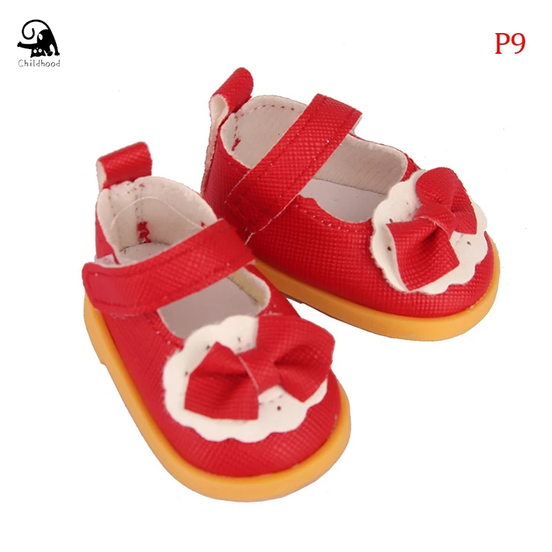 Zapatos de cuero suave para muñecas de 14 pulgadas, Mini zapatos de regalo para niñas, accesorios de ropa para muñecas DIY, Rusia 32-33, 5 Cm, 1/6