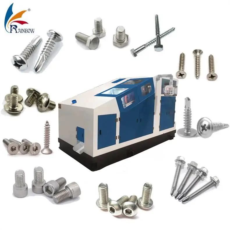 Rainbow Precision Automatic Thread Rolling Machine for Bolt/Screw High-Accuracy Metal Thread Forming Equipment with CE Approval