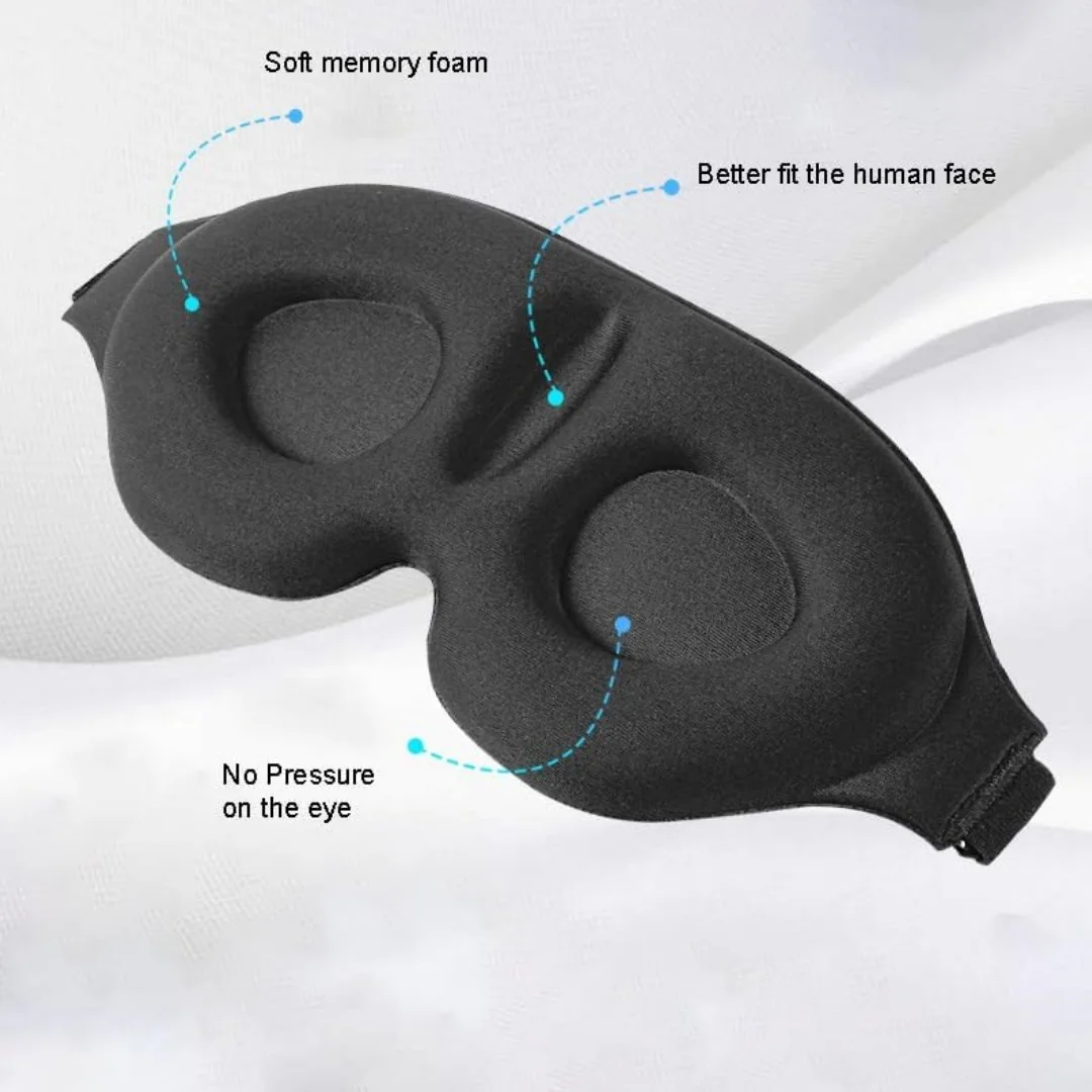 Sleep goggles, zero eye pressure, adjustable shoulder straps, essential for airplane travel, essential for workers, nap time