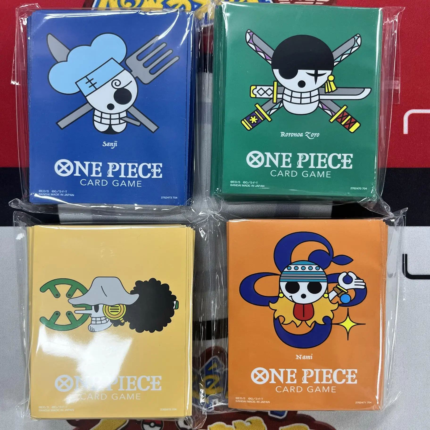 

Официальные рукава для карточных игр One Piece Opcg — сертифицированный магазин, ограниченная серия, соломенная шляпа Crew Sanji & Nami