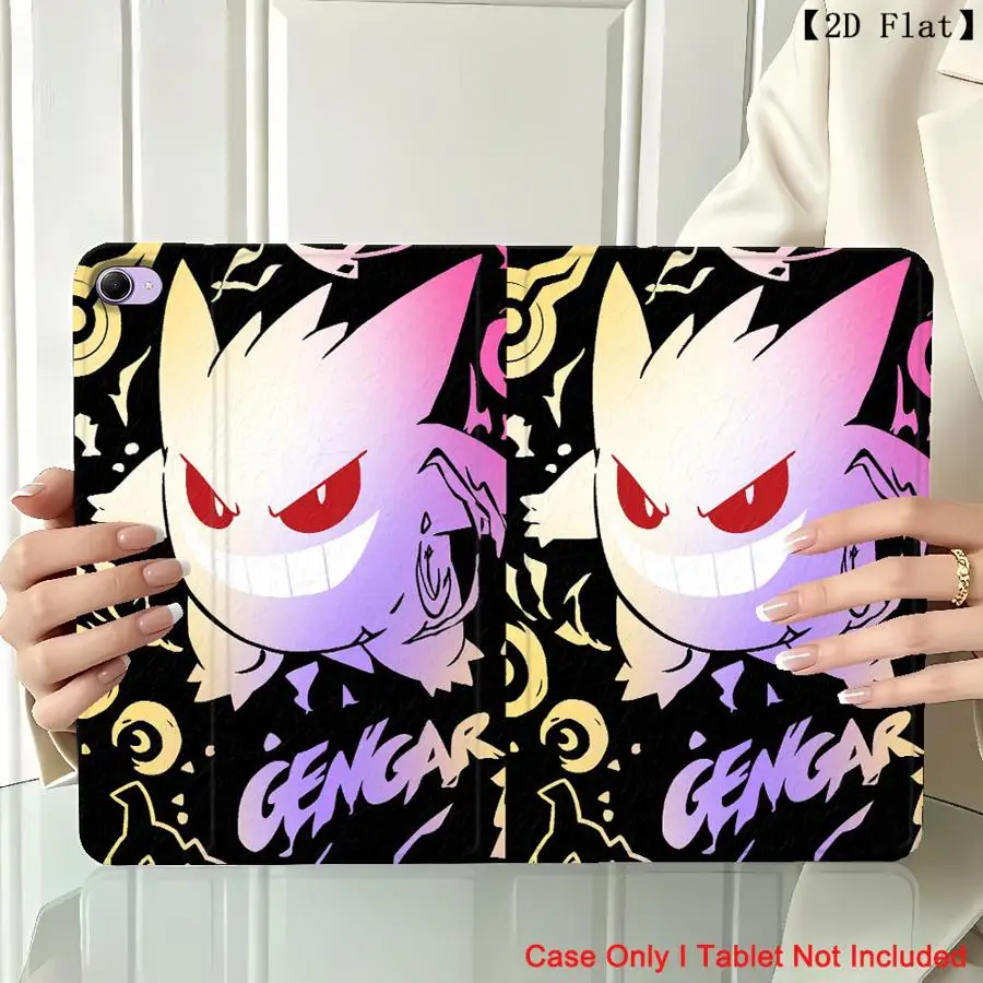 Animes Gengar Pokemon Case for Xiaomi Pad 5 6 7 8 Pro Redmi Pad SE K Pad 8.8 9.7 12.4 Inch Pad 6s Pro 7 Ultra with Pencil Slot