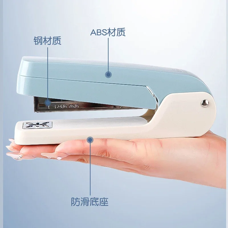 Large Capacity 360 Degree Rotating Stapler for Students Home Office Use with Strong Clutch Large Staple Remover for Business