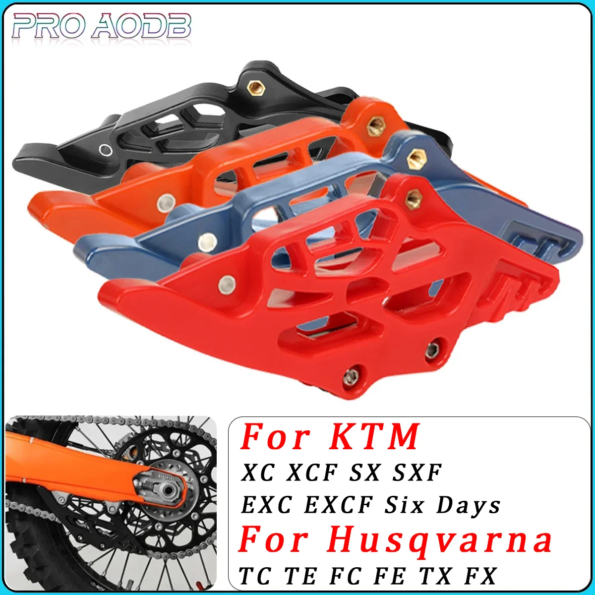 

2024 Motorcycle Rear Chain Guide Guard Cover For KTM EXC EXCF XC XCF SX SXF Husqvarna TC TE FC FE TX FX 125 250 300 350 450 500
