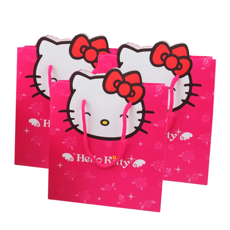 แผ่นตกแต่งสำหรับปาร์ตี้วันเกิดลาย Hello Kitty สีชมพูอุปกรณ์ตกแต่งลูกโป่งแบบใช้แล้วทิ้งของใช้ในงานเลี้ยงของขวัญสำหรับเด็กผู้หญิง