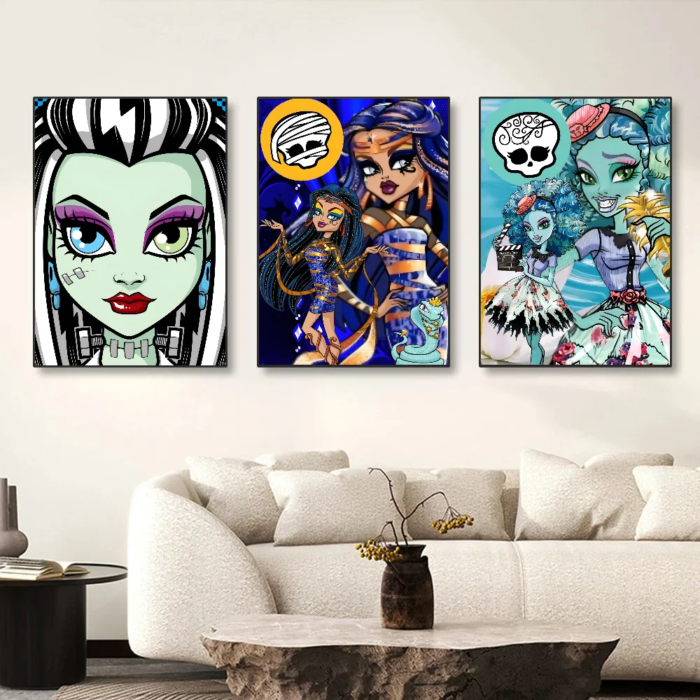 1 قطعة الكرتون الوحش عالية المشارك ورقة طباعة غرفة المعيشة المنزلي غرفة نوم مدخل بار مطعم مقهى الفن اللوحة الديكور #5