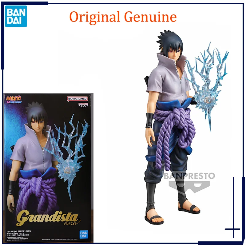 

Original Genuine Banpresto Grandista NARUTO Uchiha Sasuke 2.0 Bandai Anime Model Toys Action Figure Gifts Collectible Ornaments