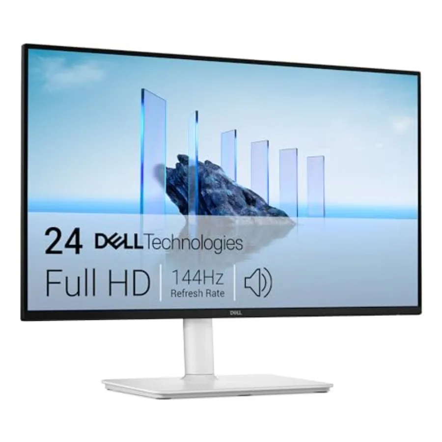 Plus Monitor - S25HSM - 23.8- FHD 1920x1080 144Hz 1ms Display, 2 x 3W Speakers, HDMI Connectivity, Height/Tilt/Pivot/Swivel Adj