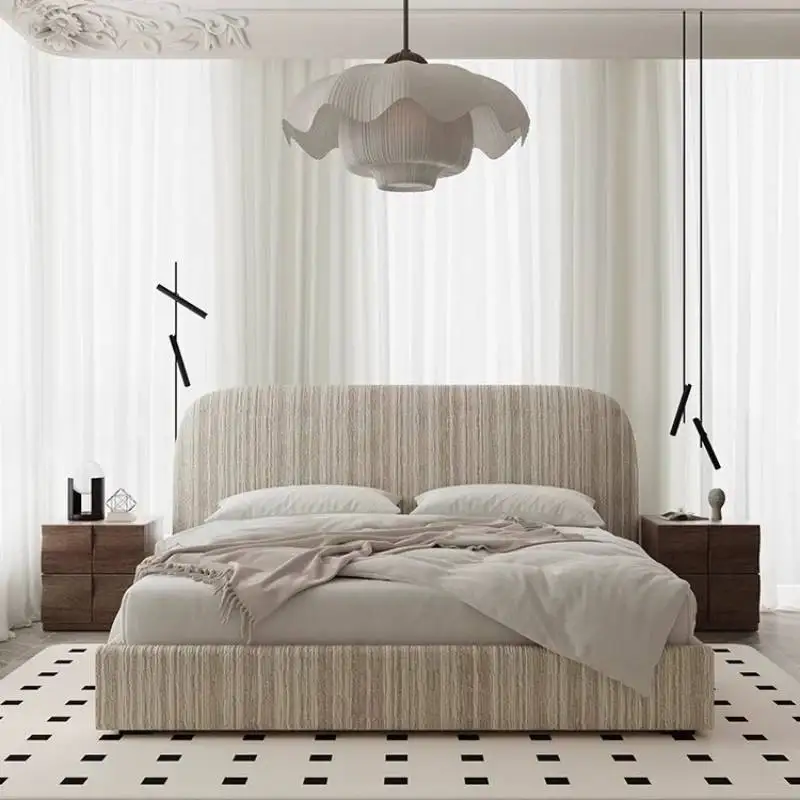 바리어 데코레이션 더블 침대 매트리스 성인용 벙커 퀸 더블 침대 침실 레토 마트리모니알레 가구