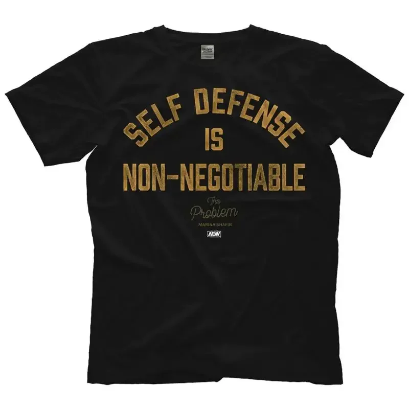 Marina Shafir Self Defense is Non Negotiable AEW Official T Shirt