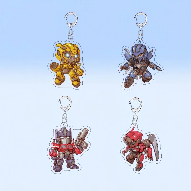 5 سنتيمتر التحول أنيمي الكرتون الرسوم المتحركة أوبتيموس برايم نحلة ستينغر المفاتيح رائعة المدرسية قلادة هدية