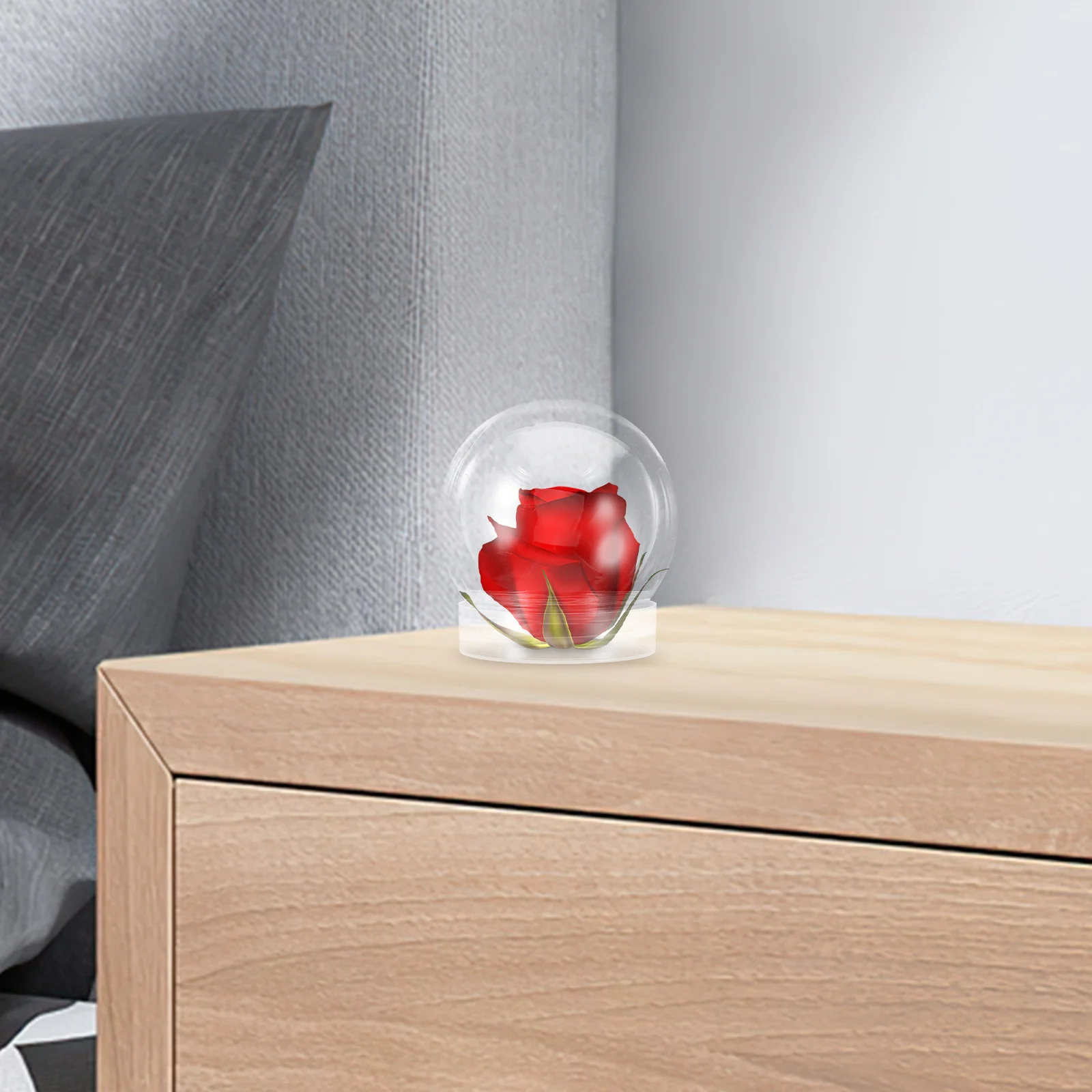 

8Pcs DIY Snow Globe Clear Plastic Water Globes for Craft Projects Empty Globe Decorative Crafts Making Easy to Clean Simple