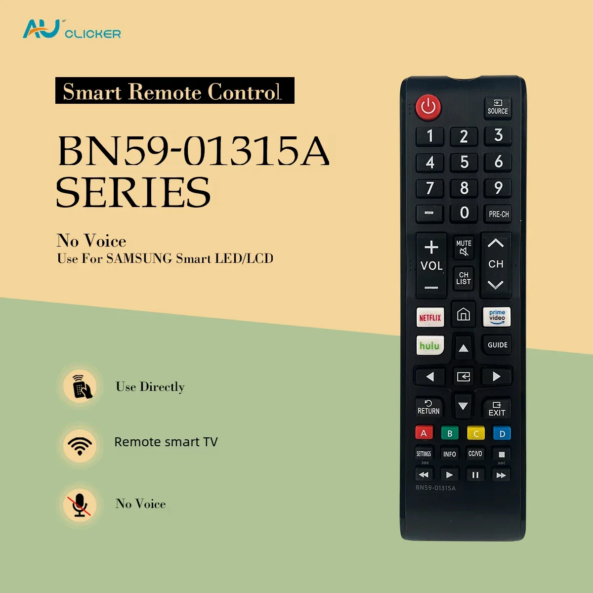 BN59-01315A control remoto de repuesto para Samsung smart TV UN43RU7100 UN43RU7200 UN43RU710D UN50RU7100 UN50RU7200 UN50RU710D