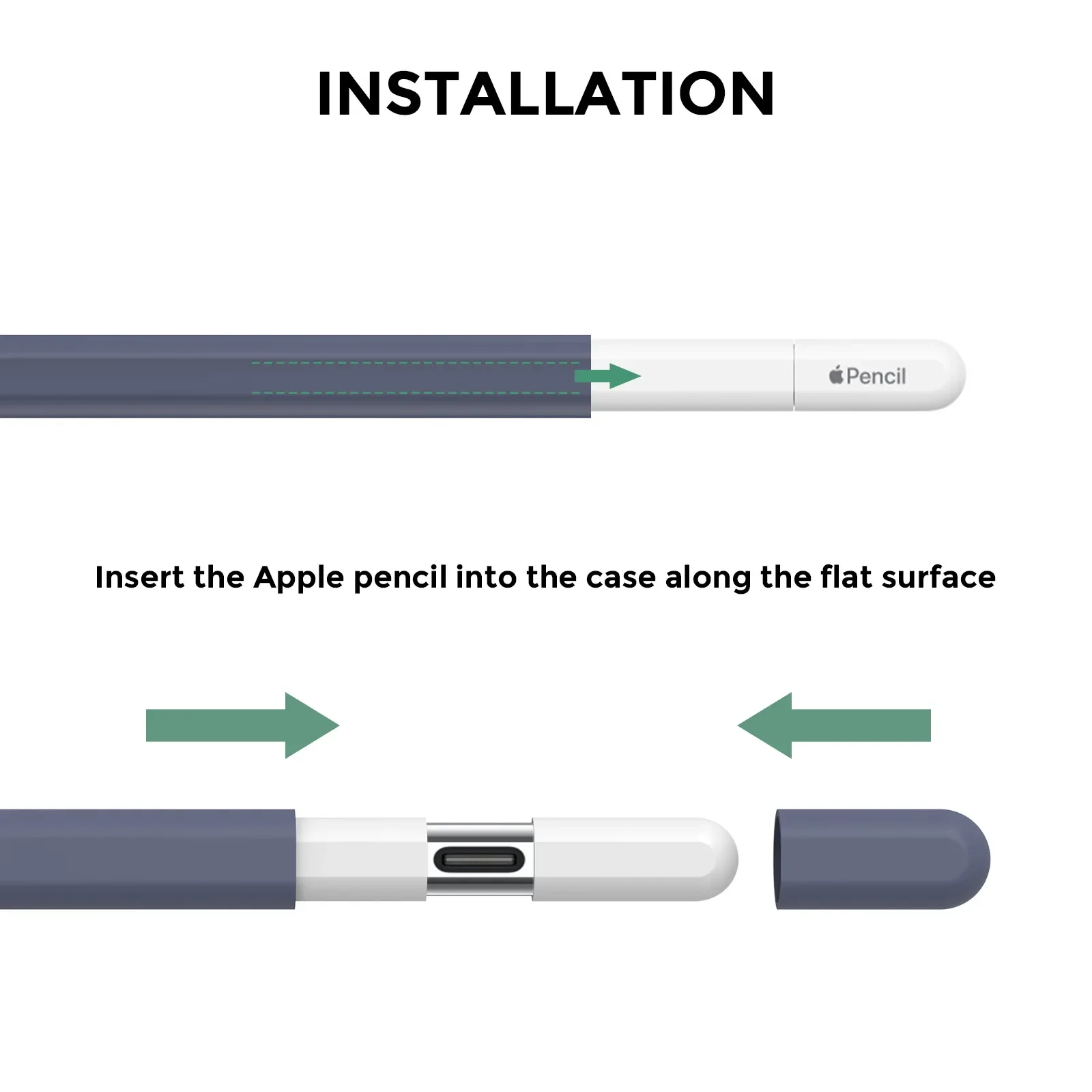 حافظة لجهاز Apple Pencil 3 USB-C غطاء حماية من السيليكون الناعم 3 Gen قلم لوحي محمول يعمل باللمس