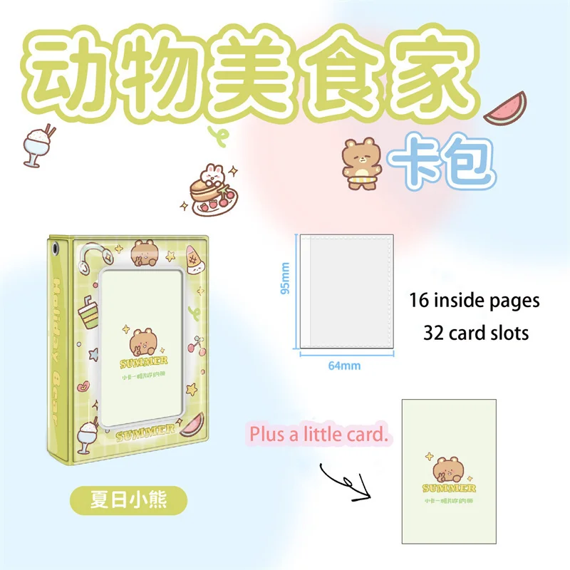 32 Card Positions Postcard Album Photo 3 Inch Photo Card Photocards Holder Idol Collector Card Binder Photocards Photo Album